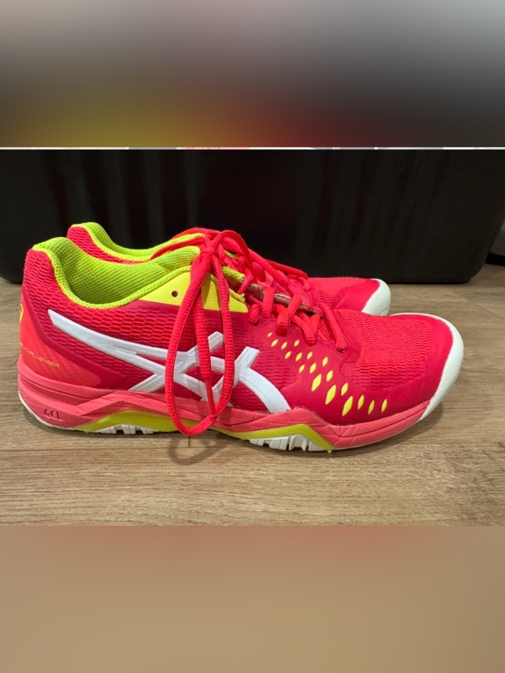Asics Gel Blade 7 Women’s Running Shoes in Hot Pink and Neon Yellow